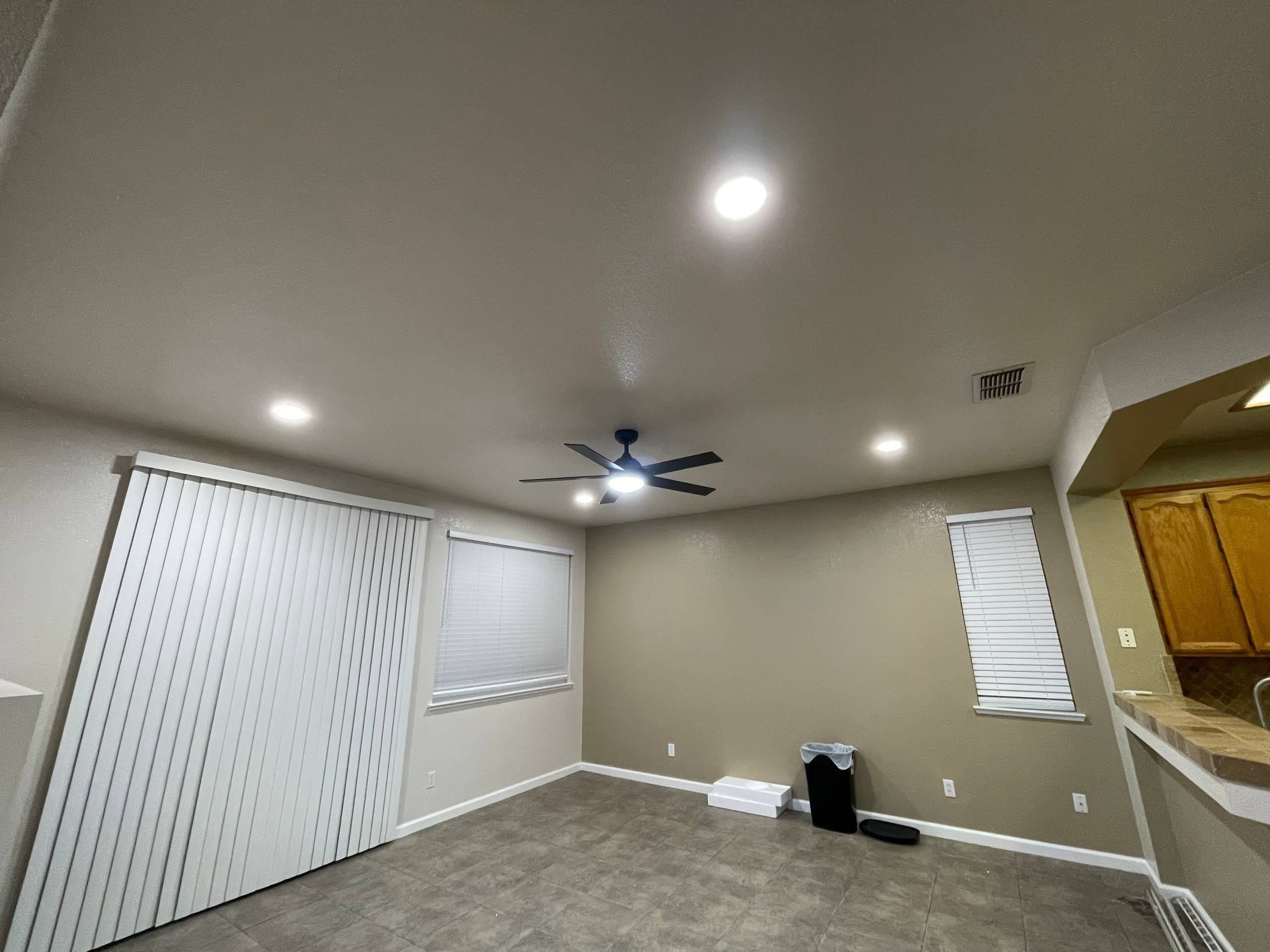 Ceiling fan installation